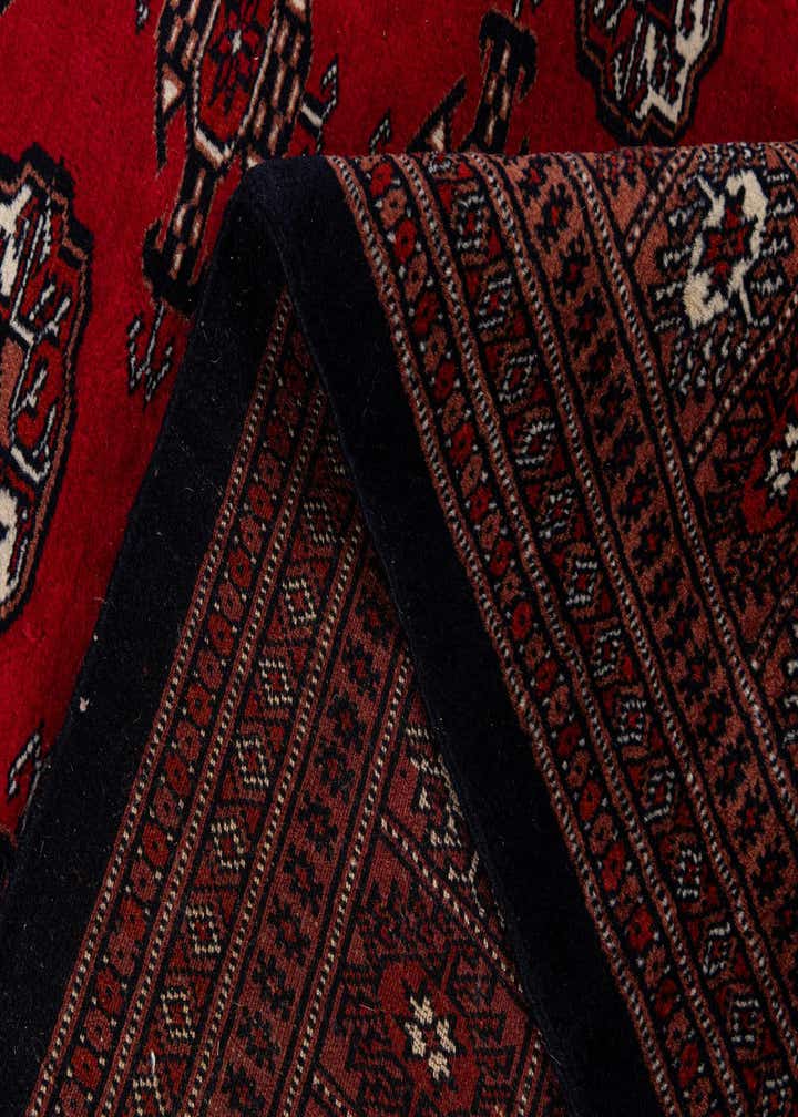 6' 1 x 8' 7 Hand Knotted Torkaman Persian Wool Rug