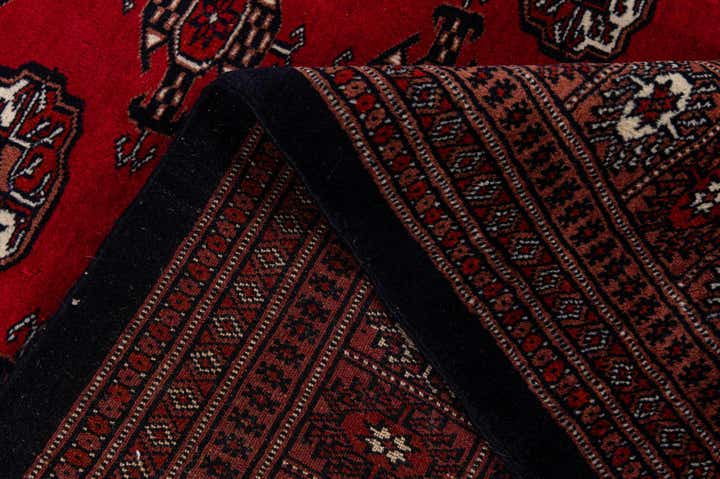 6' 1 x 8' 7 Hand Knotted Torkaman Persian Wool Rug