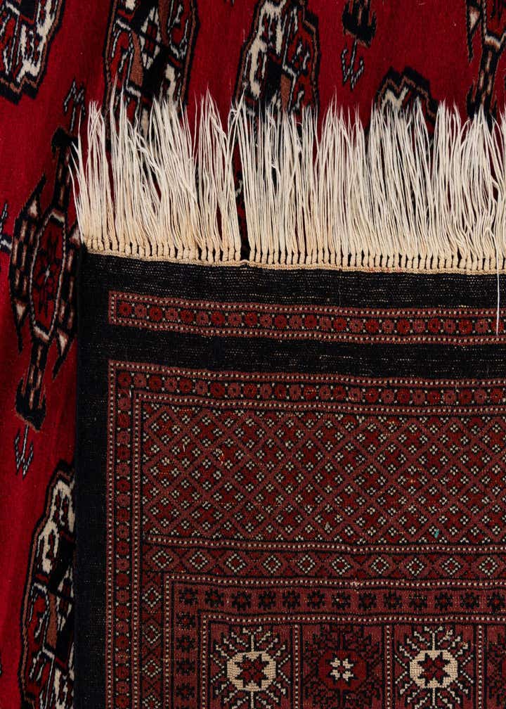 6' 1 x 8' 7 Hand Knotted Torkaman Persian Wool Rug