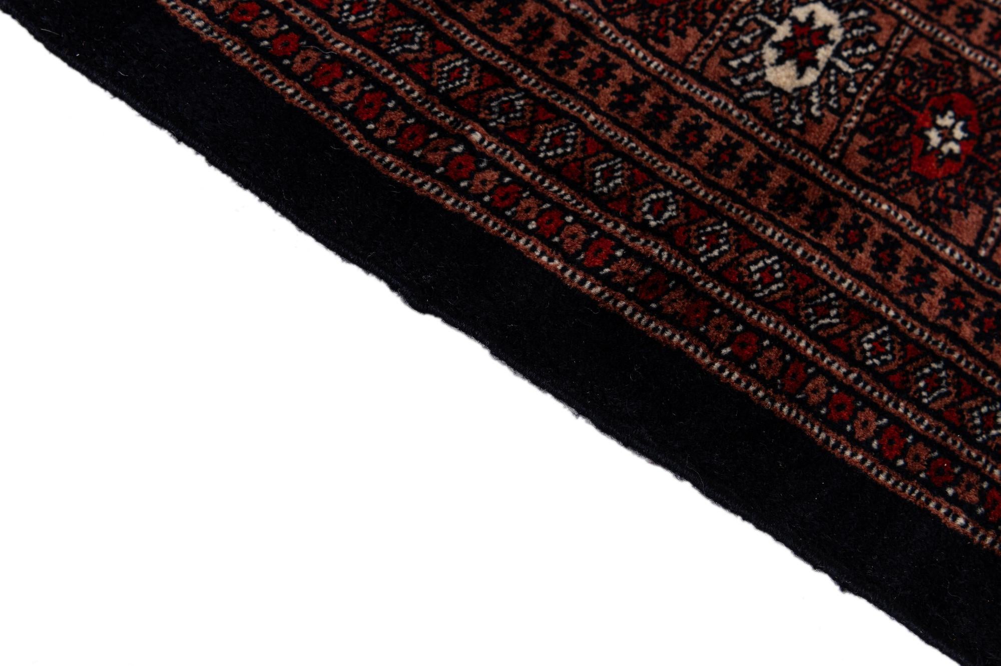 6' 1 x 8' 7 Hand Knotted Torkaman Persian Wool Rug