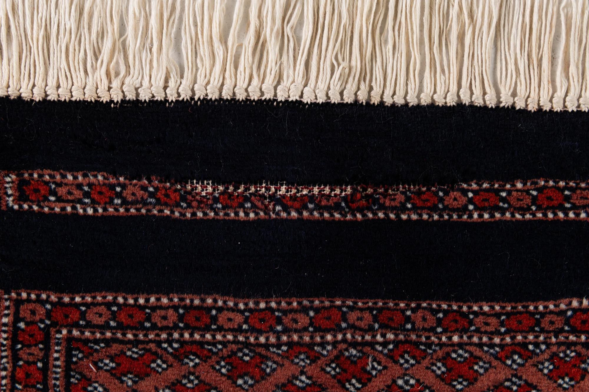 6' 1 x 8' 7 Hand Knotted Torkaman Persian Wool Rug