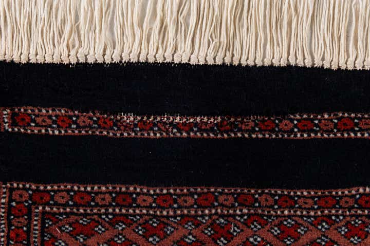 6' 1 x 8' 7 Hand Knotted Torkaman Persian Wool Rug