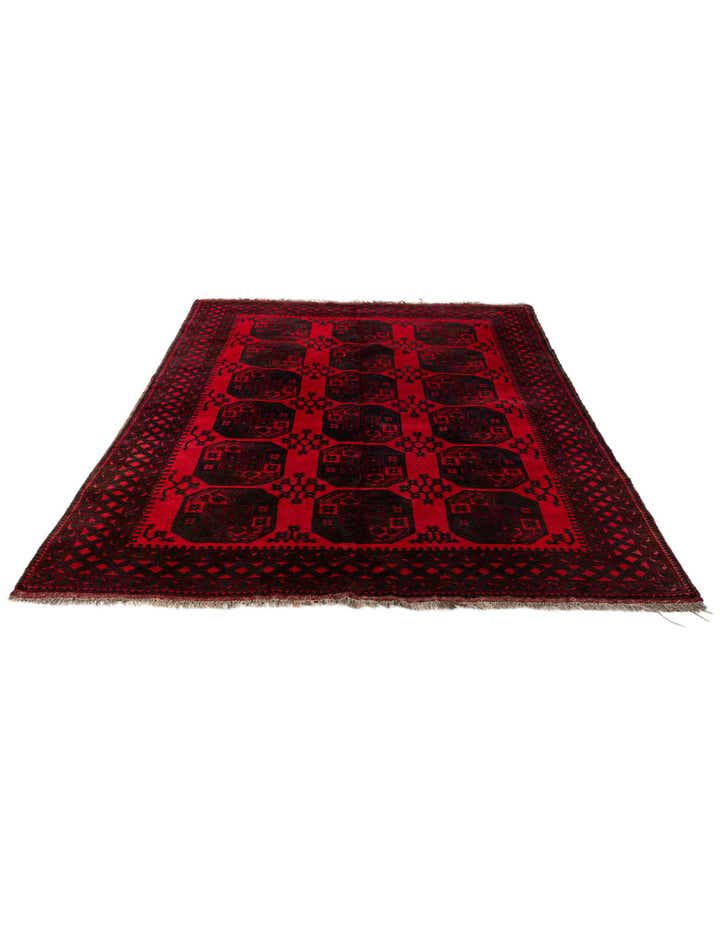 7' 5 x 9' 7 Hand Knotted Torkaman Persian Wool Rug