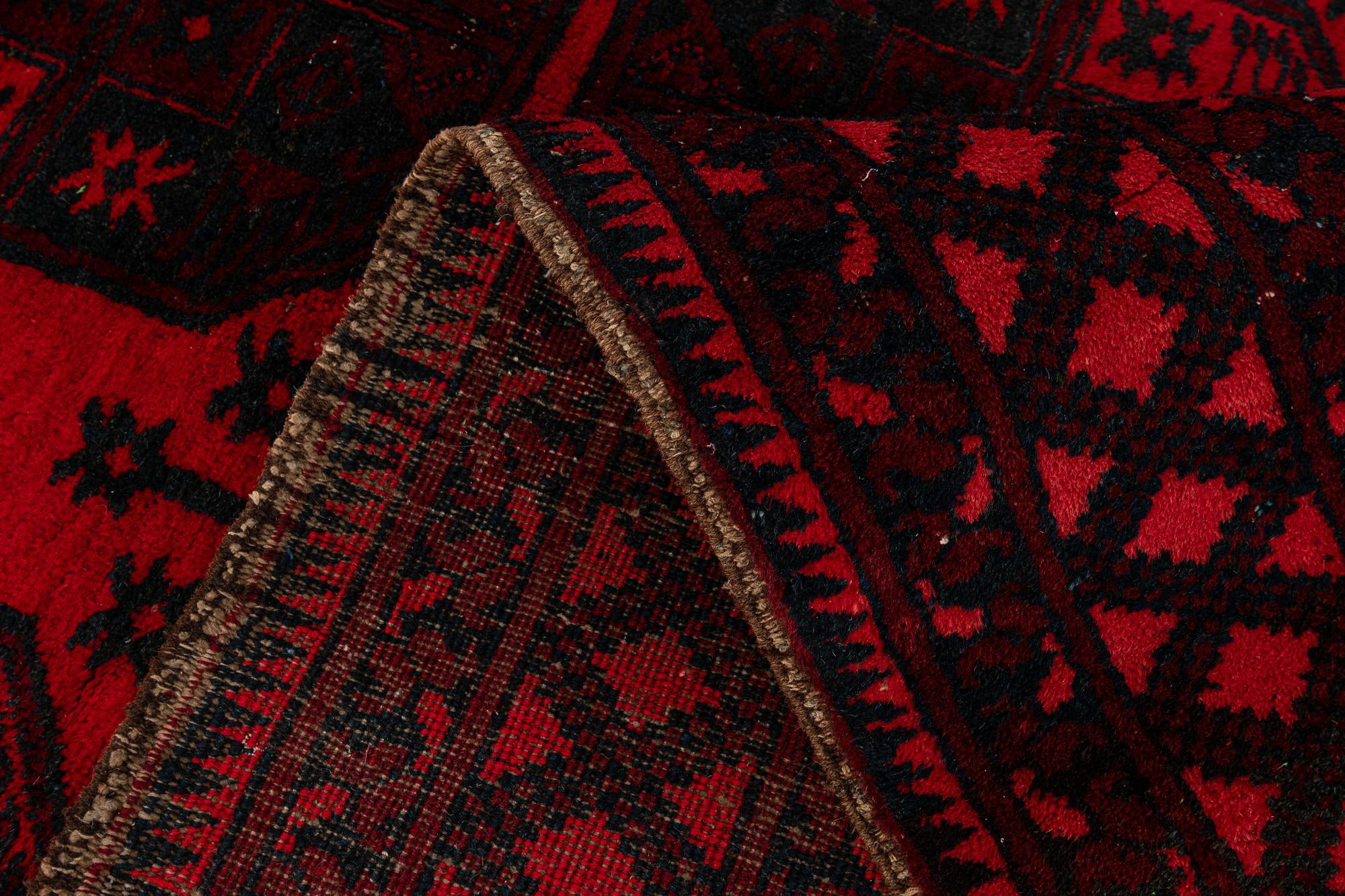7' 5 x 9' 7 Hand Knotted Torkaman Persian Wool Rug