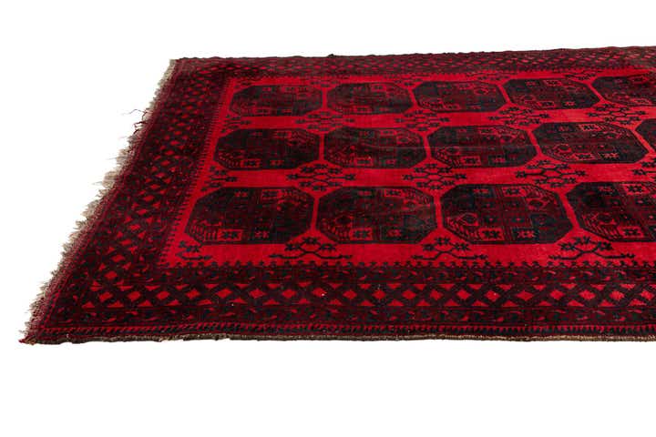 7' 5 x 9' 7 Hand Knotted Torkaman Persian Wool Rug