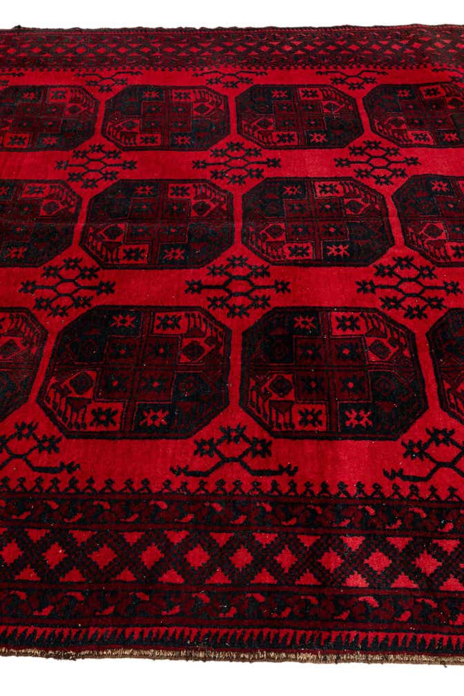 7' 5 x 9' 7 Hand Knotted Torkaman Persian Wool Rug