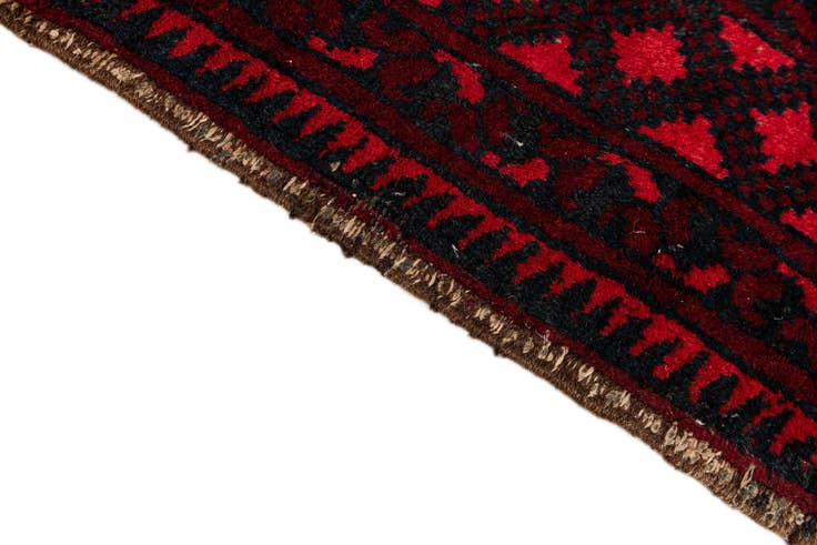 Detail image of 7' 5 x 9' 7 Hand Knotted Torkaman Persian Wool Rug