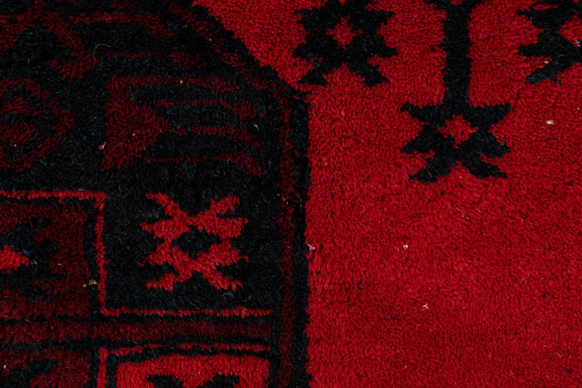 7' 5 x 9' 7 Hand Knotted Torkaman Persian Wool Rug