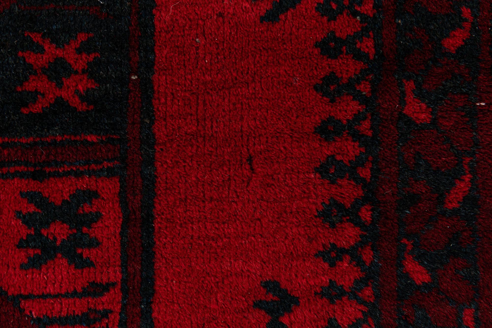 7' 5 x 9' 7 Hand Knotted Torkaman Persian Wool Rug
