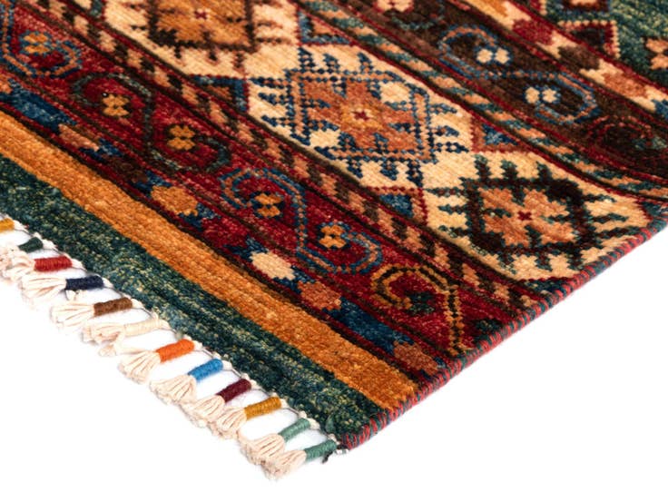 Detail image of 5' 8 x 8' 2 Torkman Wool Rug