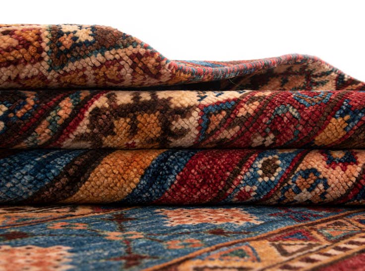 Detail image of 5' 8 x 8' 2 Torkman Wool Rug