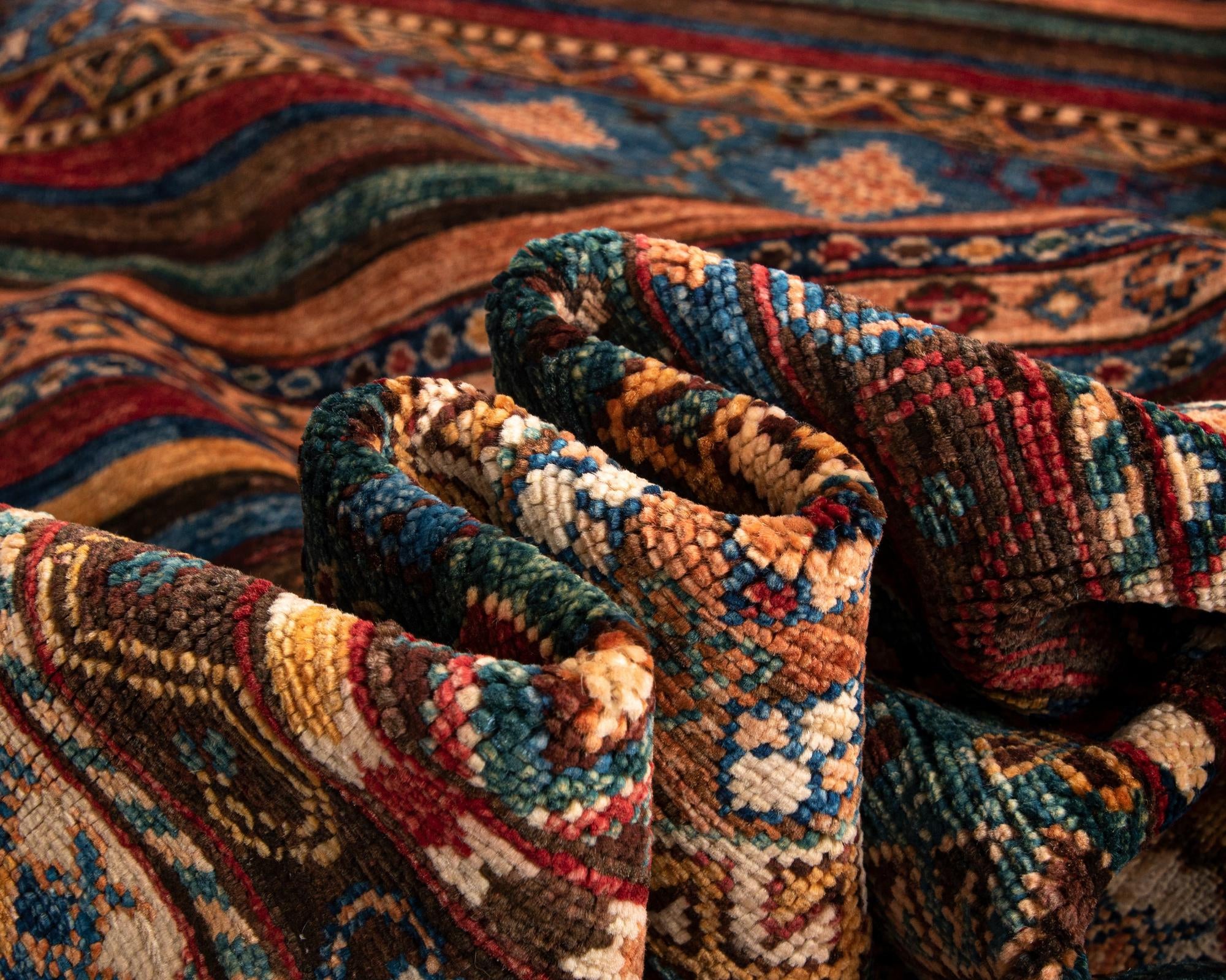 5' 8 x 8' 2 Torkman Wool Rug