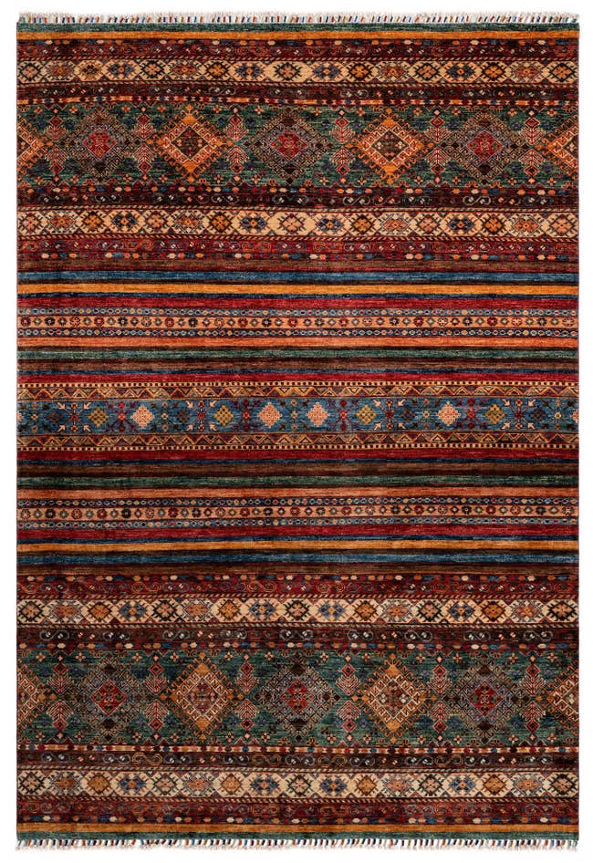 Detail image of 5' 8 x 8' 2 Torkman Wool Rug