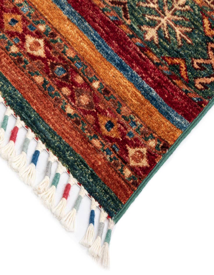 Detail image of 5' 8 x 8' Torkman Wool Rug