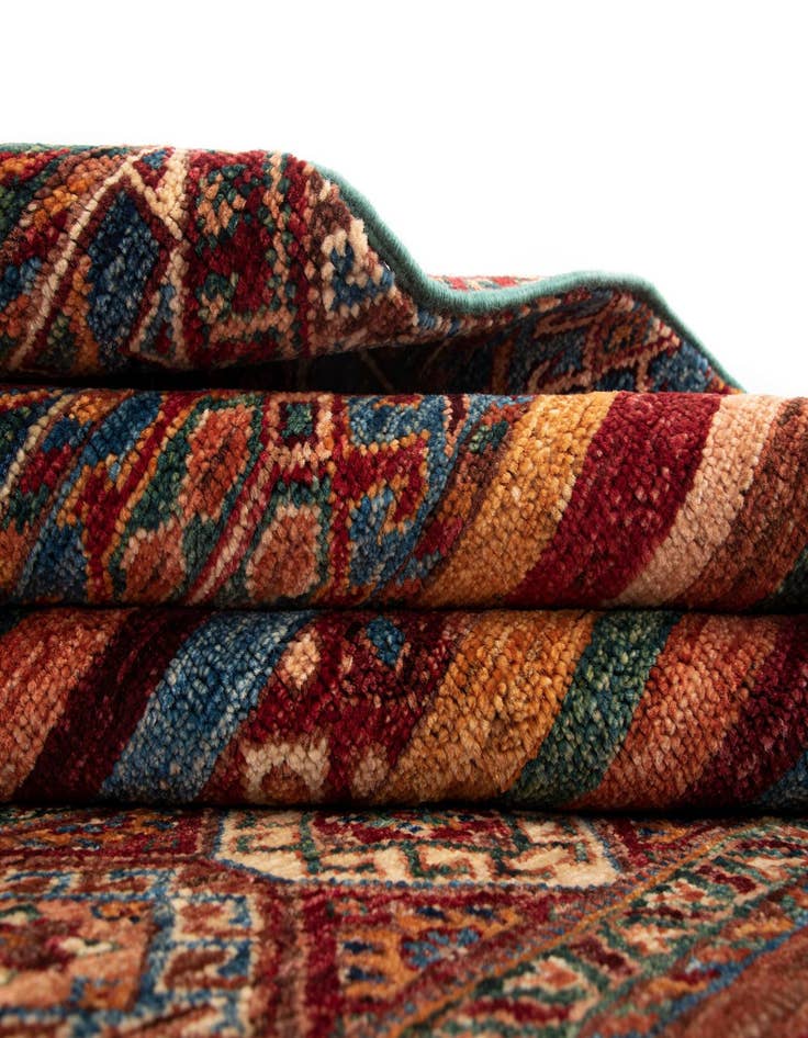 Detail image of 5' 8 x 8' Torkman Wool Rug