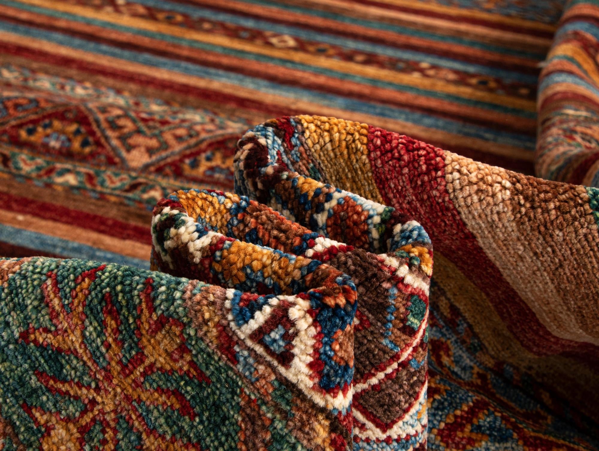 5' 7 x 7' 10 Torkman Wool Rug