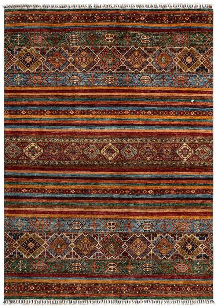 5' 7 x 7' 10 Torkman Wool Rug