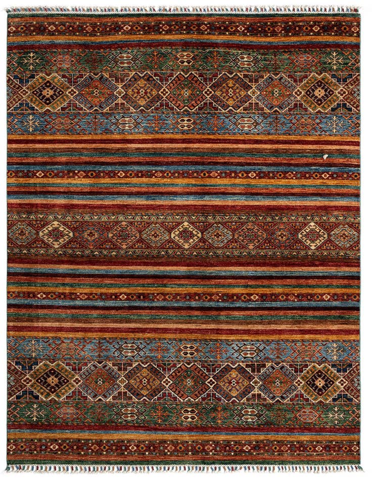 Detail image of 5' 7 x 7' 10 Torkman Wool Rug
