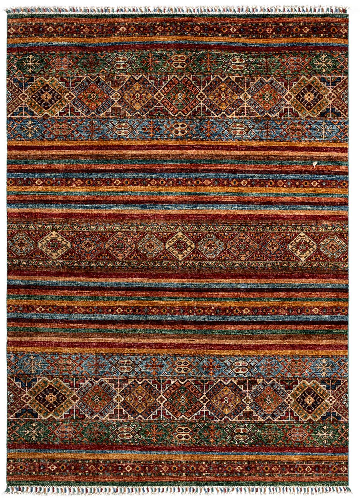5' 7 x 7' 10 Torkman Wool Rug
