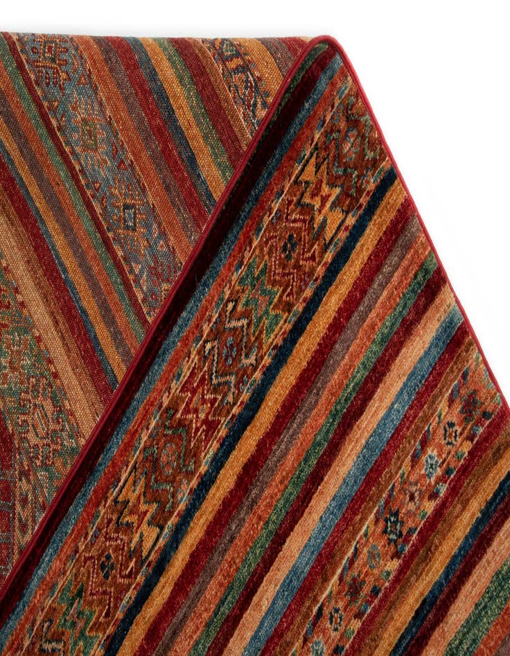 Detail image of 8' 10 x 11' 5 Torkman Wool Rug