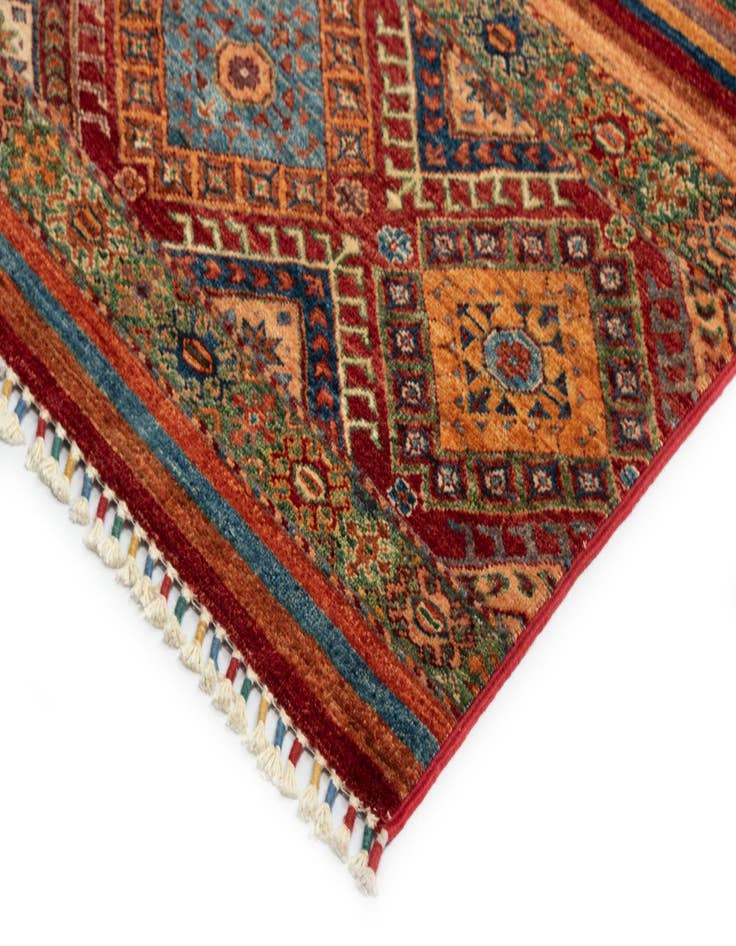 Detail image of 8' 10 x 11' 5 Torkman Wool Rug