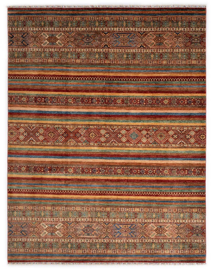 Detail image of 8' 10 x 12' 1 Torkman Wool Rug