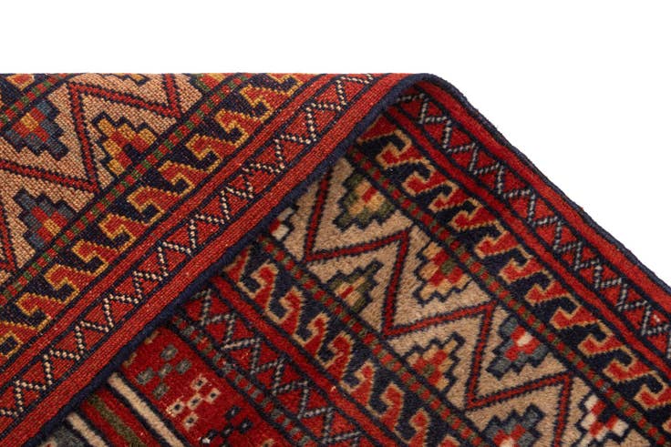 Detail image of 4' 3 x 5' 5 Torkman Wool Rug