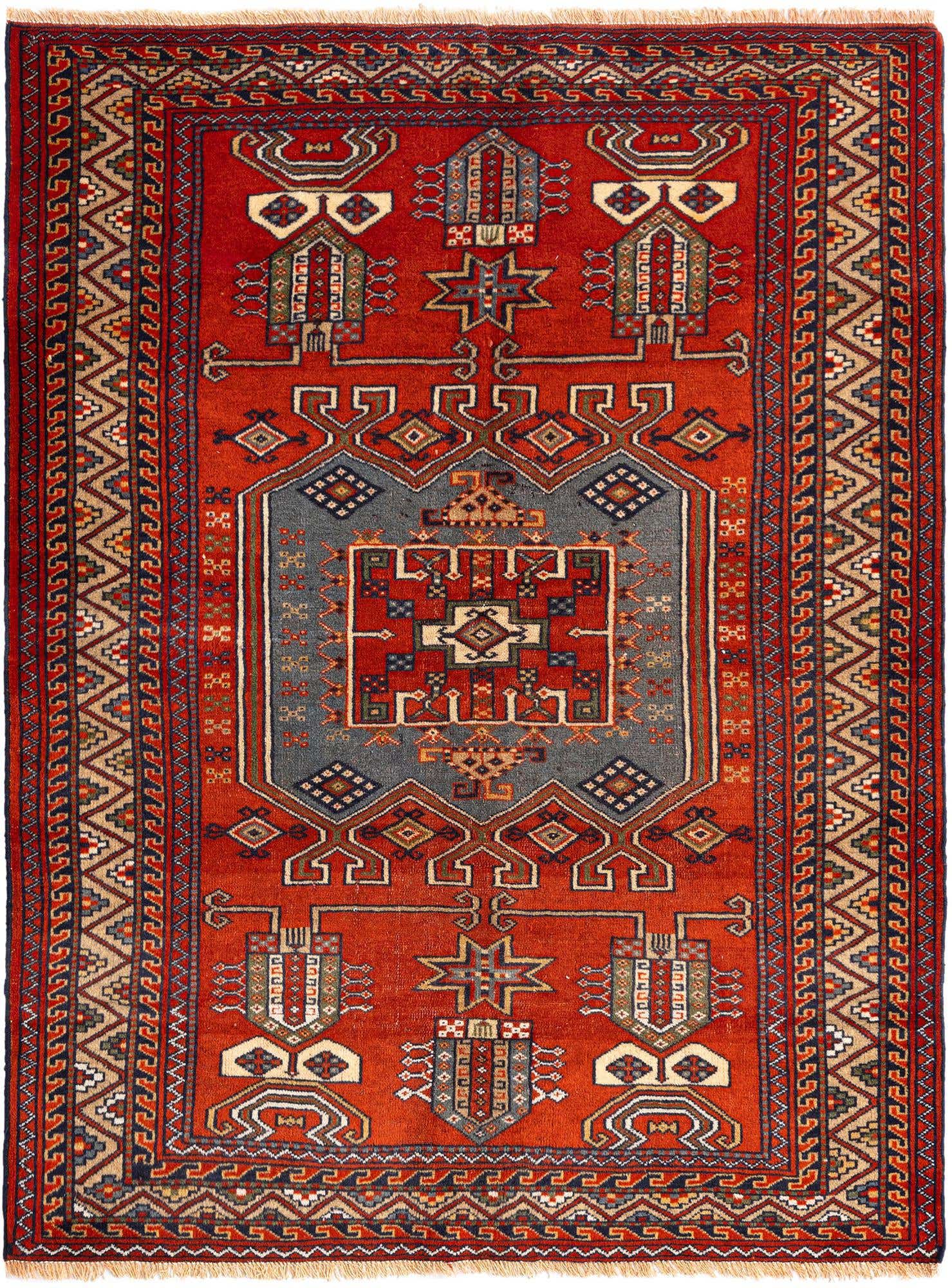 4' 3 x 5' 5 Torkman Wool Rug