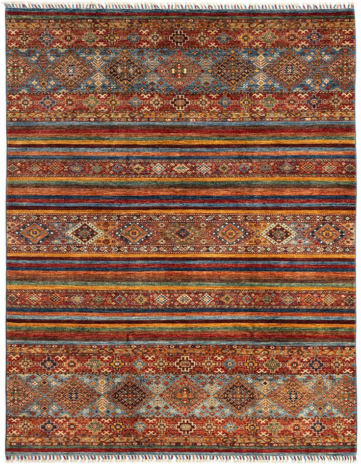 Detail image of 5' 11 x 9' Torkman Wool Rug