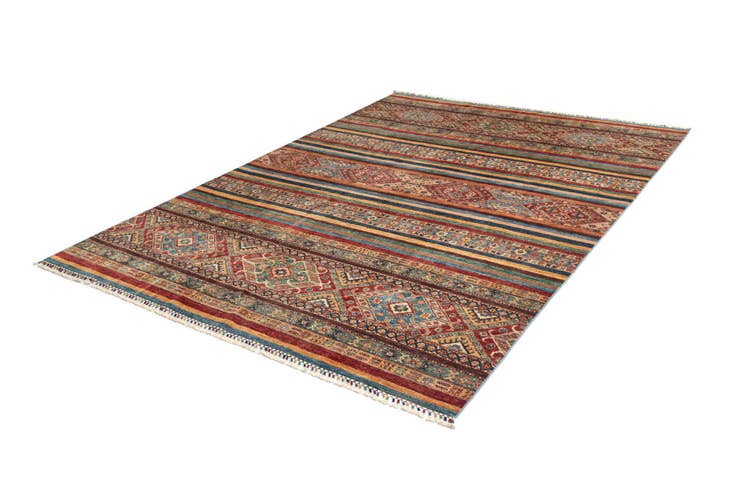 Detail image of 6' 8 x 9' 7 Torkman Wool Rug