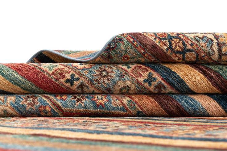 Detail image of 6' 8 x 9' 7 Torkman Wool Rug