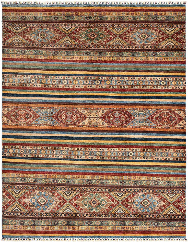 Detail image of 6' 8 x 9' 7 Torkman Wool Rug