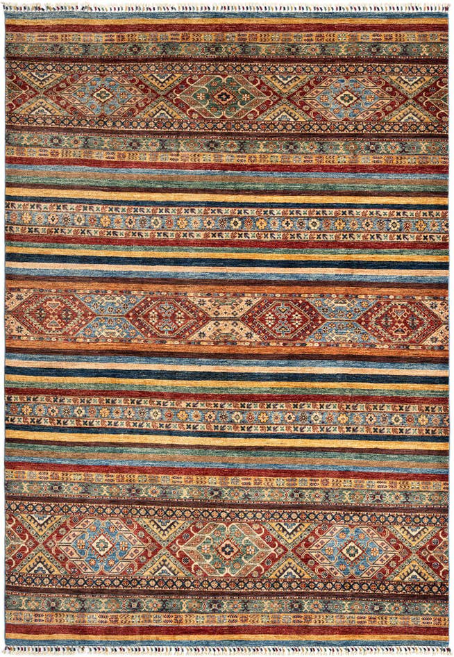 Detail image of 6' 8 x 9' 7 Torkman Wool Rug