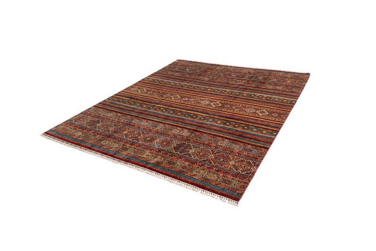 Detail image of 8' 1 x 9' 9 Torkman Wool Rug