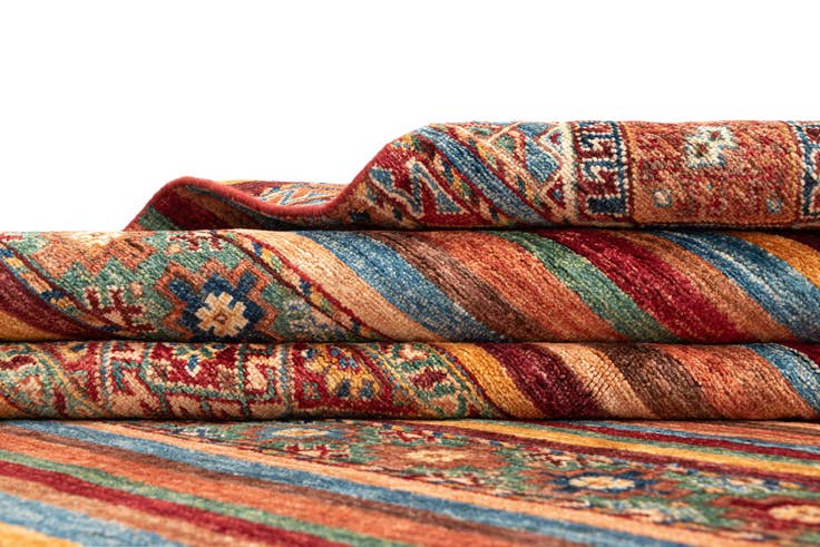 Detail image of 8' 1 x 9' 9 Torkman Wool Rug