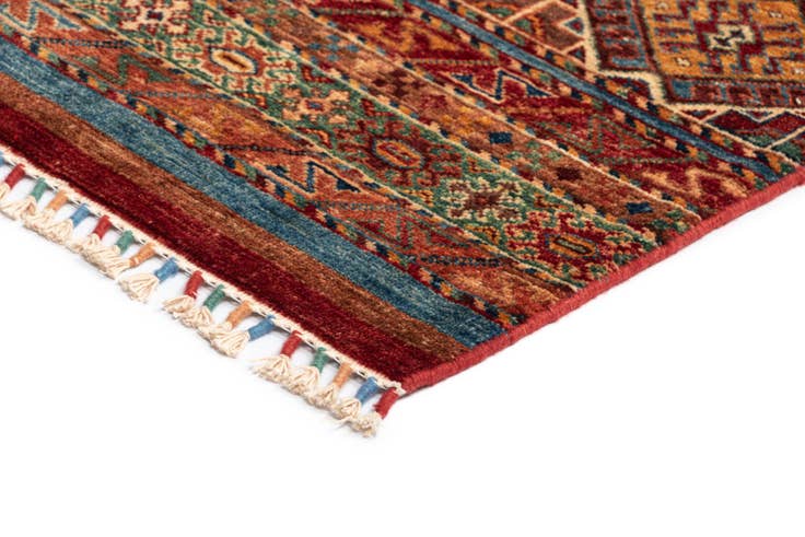 Detail image of 8' 1 x 9' 9 Torkman Wool Rug