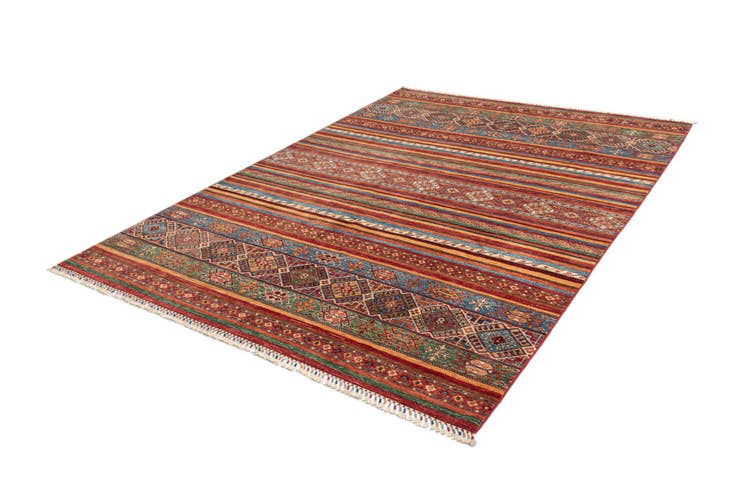 Detail image of 6' 9 x 9' 8 Torkman Wool Rug