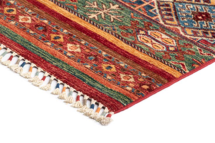 Detail image of 6' 9 x 9' 8 Torkman Wool Rug