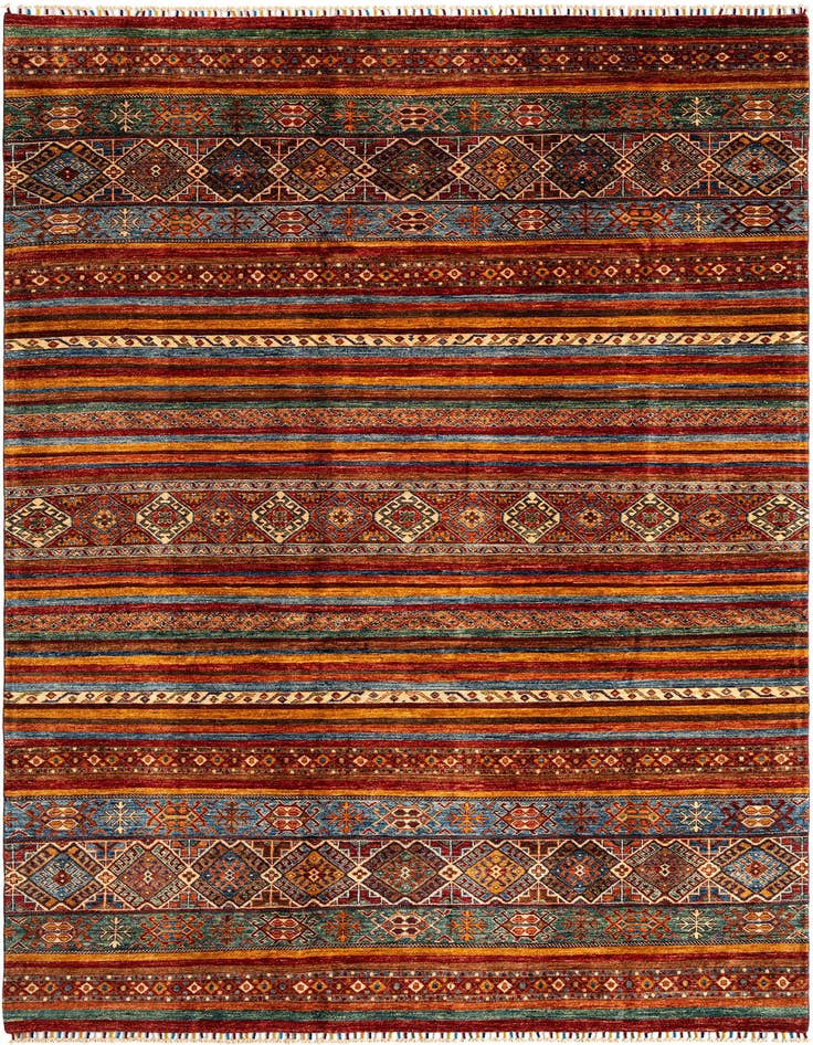 Detail image of 6' 7 x 10' Torkman Wool Rug