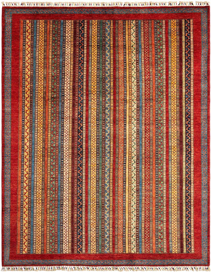 Detail image of 6' 8 x 9' 6 Torkman Wool Rug