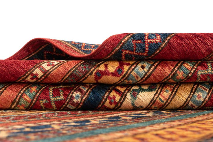 Detail image of 6' 7 x 9' 8 Torkman Wool Rug