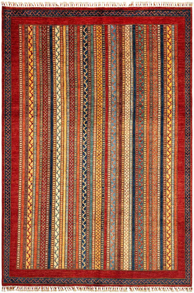 6' 7 x 9' 8 Torkman Wool Rug