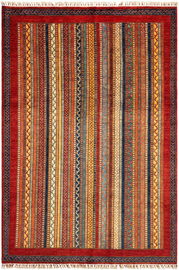 Detail image of 6' 7 x 9' 8 Torkman Wool Rug