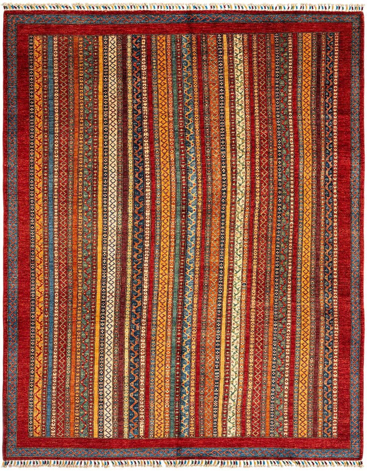 Detail image of 6' 4 x 9' 7 Torkman Wool Rug