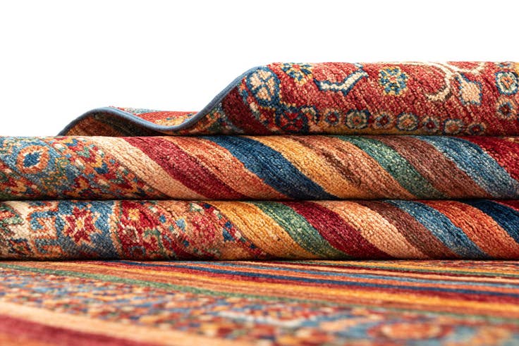 Detail image of 6' 10 x 9' 8 Torkman Wool Rug