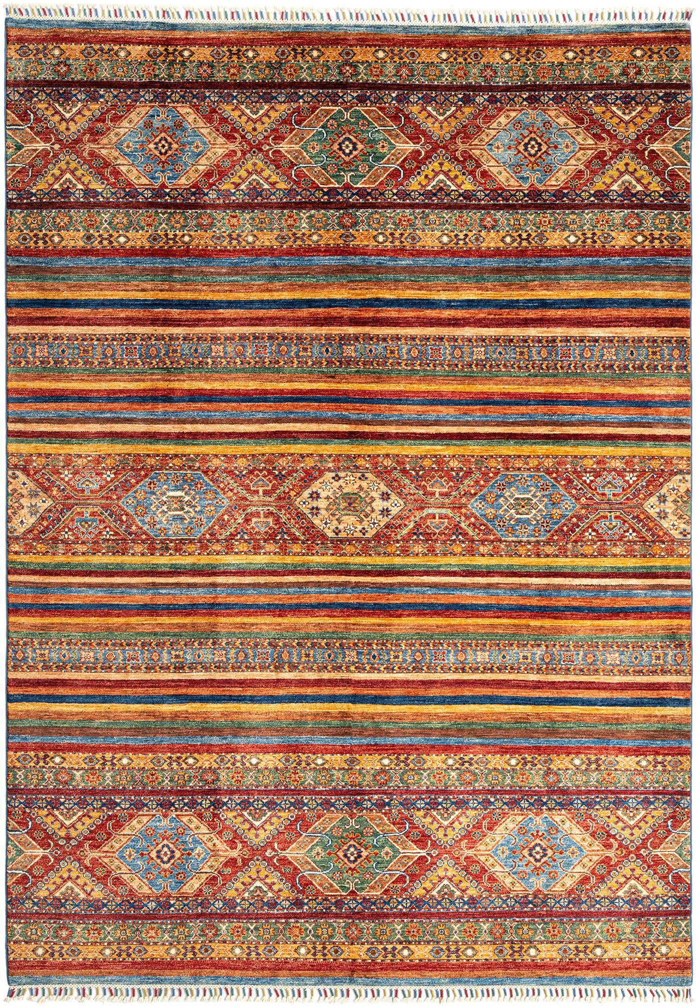 6' 10 x 9' 8 Torkman Wool Rug