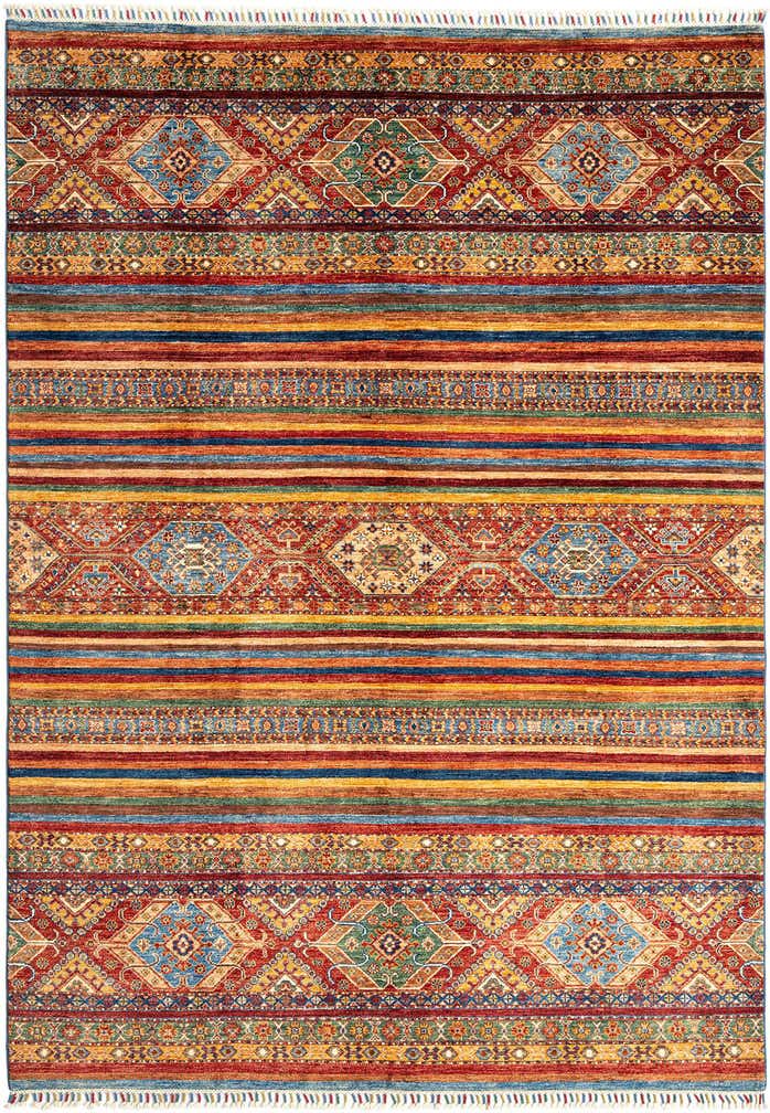 6' 10 x 9' 8 Torkman Wool Rug
