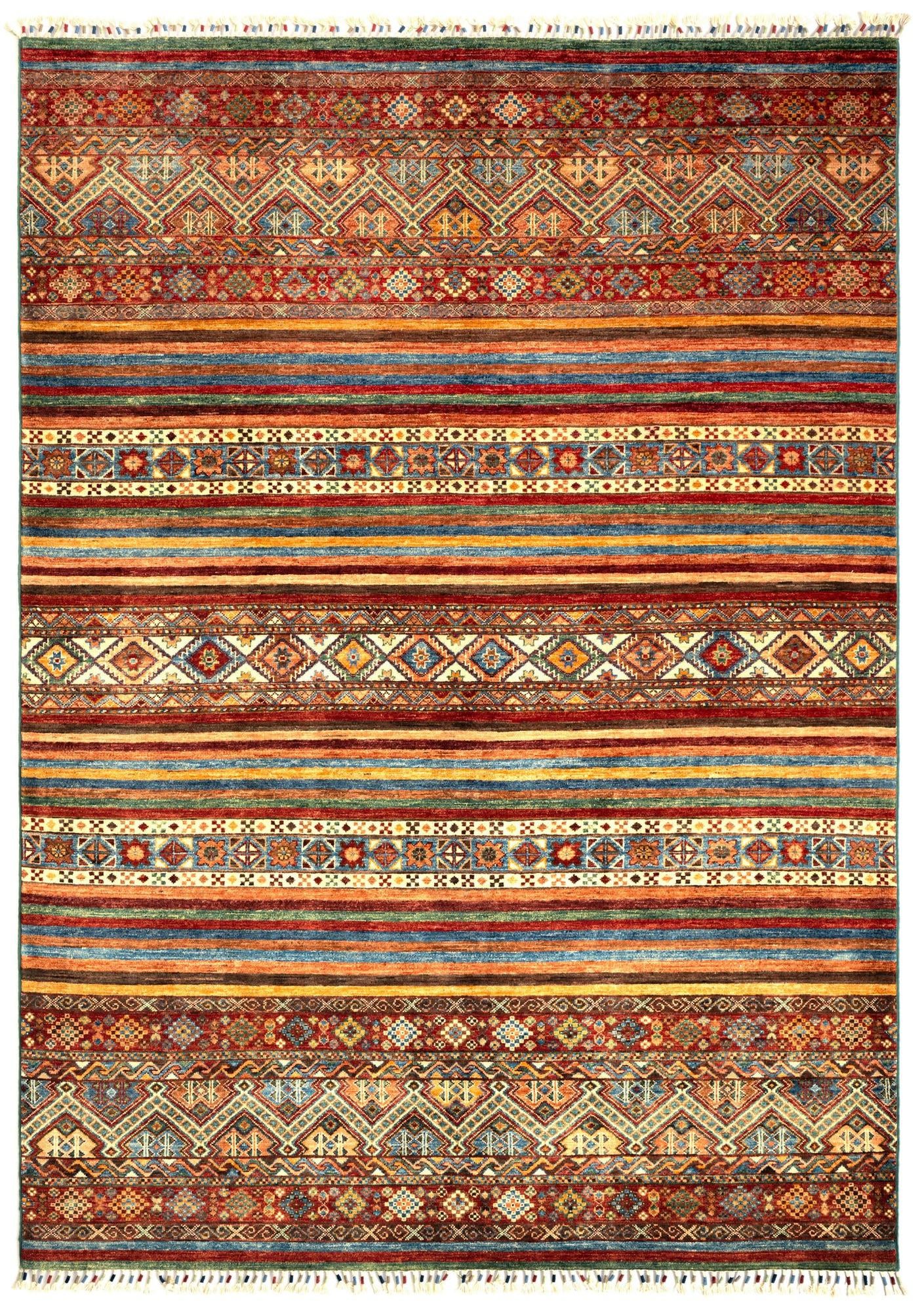5' 7 x 8' Torkman Wool Rug