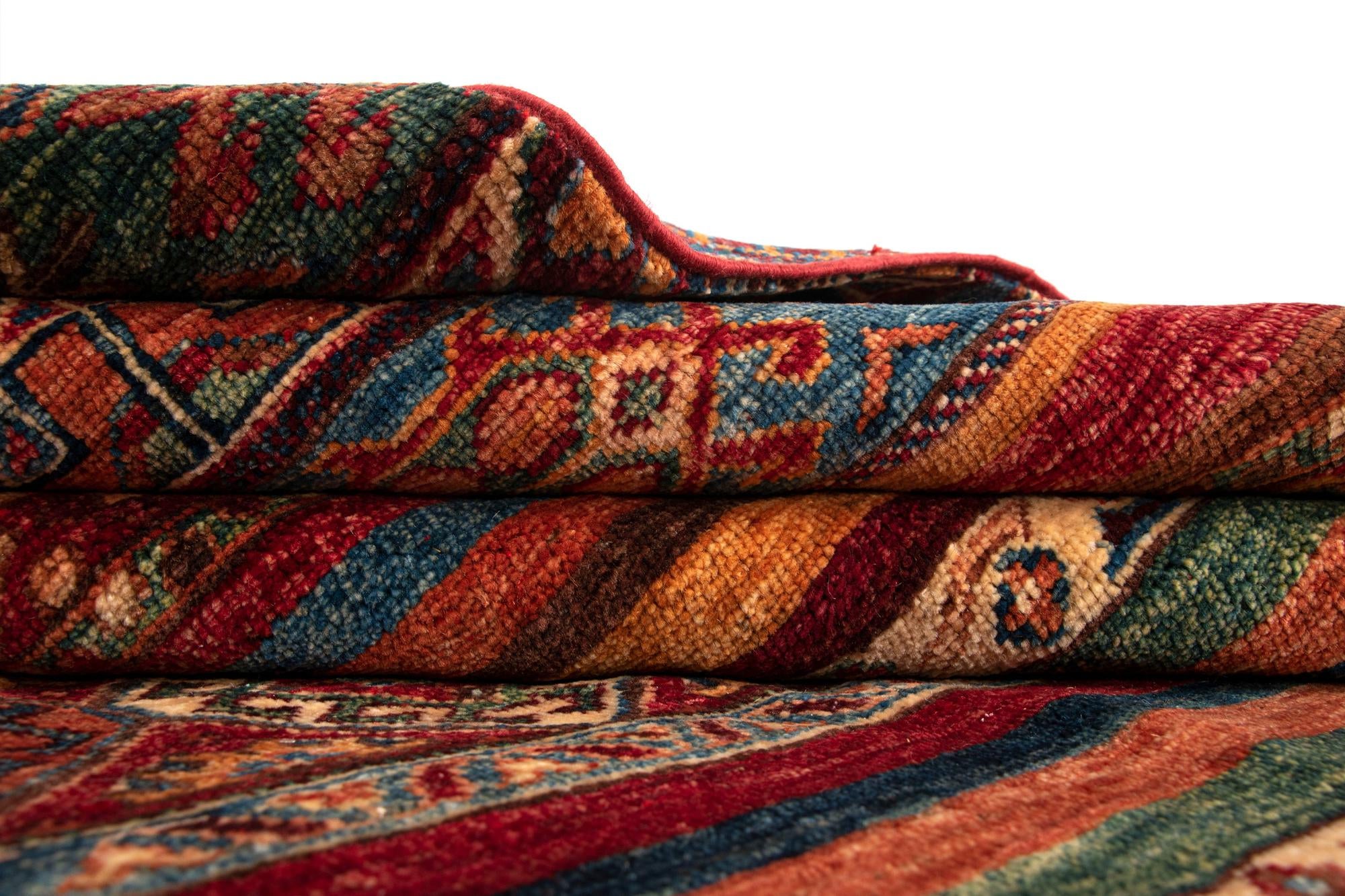 5' 8 x 8' Torkman Wool Rug