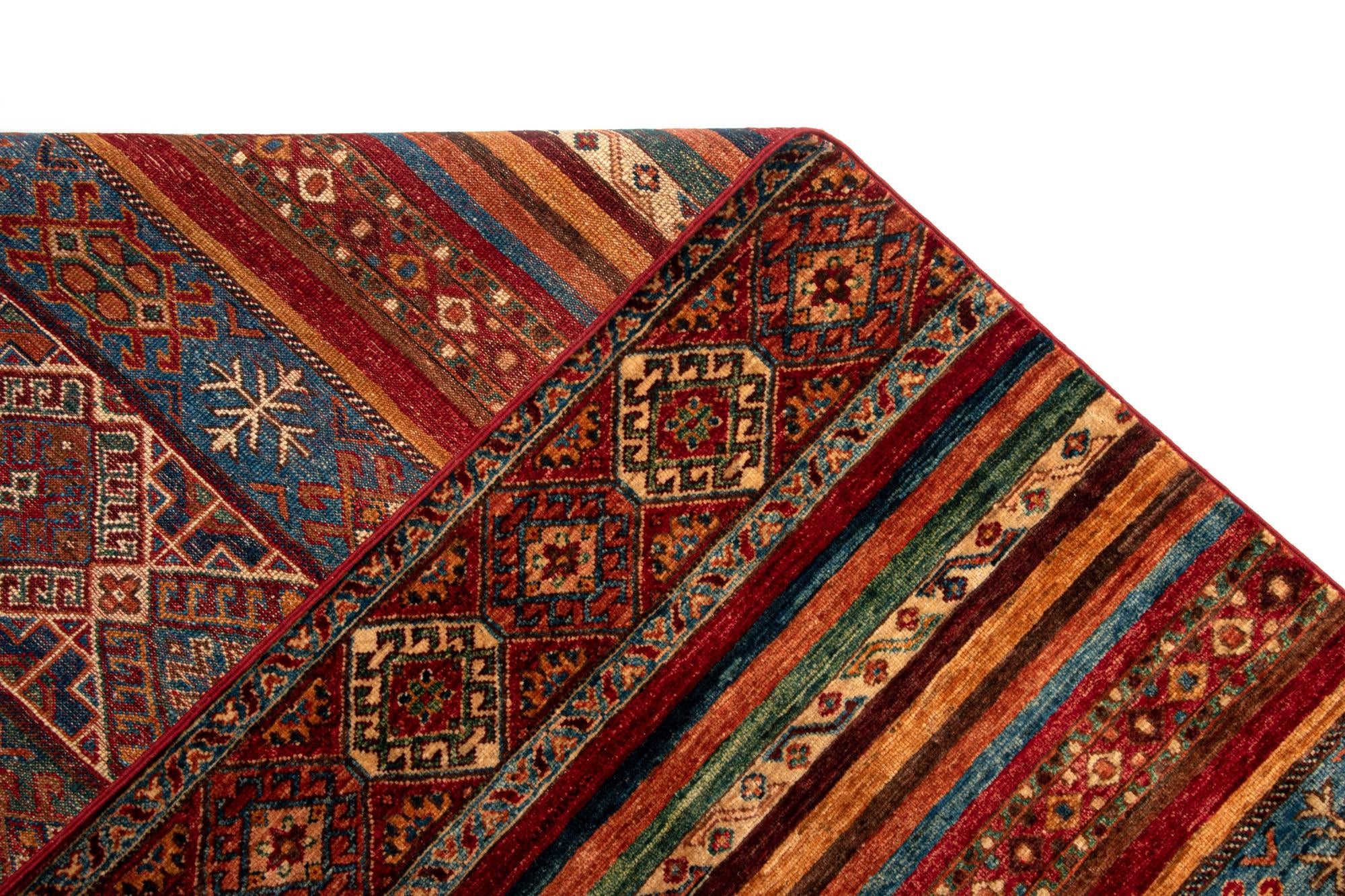 5' 8 x 8' Torkman Wool Rug